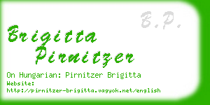 brigitta pirnitzer business card